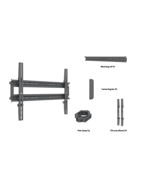 MULTIBRACKETS 8847 Support Multibrackets Support Dual Pole 800X600 - écran 65"-100" VESA Max 800x600