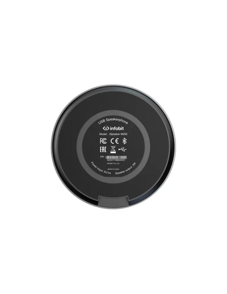 INFOBIT ISPKM250 Microphone tout-en-un Infobit Bluetooth iSpeaker M250 USB Omnidirectionnel