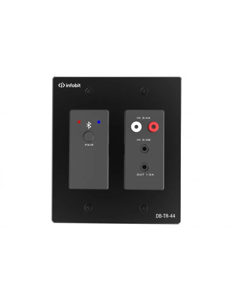 INFOBIT DBTR44 Émetteur-récepteur Bluetooth Dante 4CH - Infobit iTrans DB-TR-44