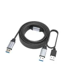 INFOBIT ICABLEUSBACC05AA Cordon USB 3.0 actif  iCable-USB-ACC05-AA USB-A (M) vers USB-A (M) 5m