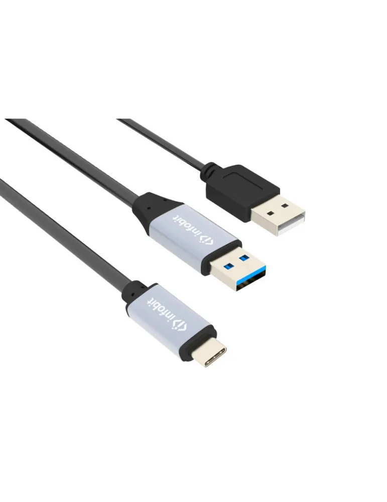 INFOBIT ICABLEUSBACC05AC Cordon USB 3.0 actif  iCable-USB-ACC05-AC USB-A (M) vers USB-C (M) 5m
