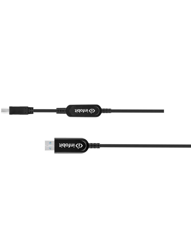 INFOBIT U31AMBM3230 Câble actif fibre optique 30m USB3.1 Type A(M) vers B(M) Infobit U31-AMBM32-30