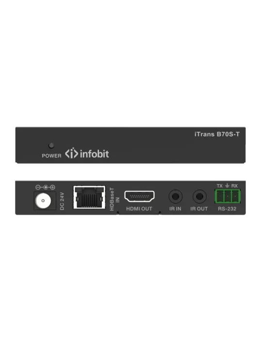 INFOBIT ITRANSB70SR Recepteur HDBaseT  iTrans B70S-R HDMI 18 Gbps 70 m en 1080p 40 m en 4K/60 Hz