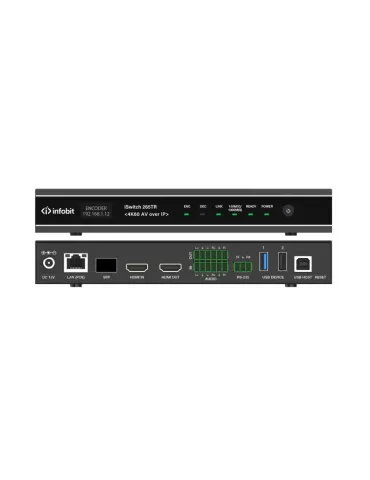 INFOBIT ISWITCH265TR Emetteur/Recepteur AV sur IP  iSwitch 265TR 4K60 KVM et RS232