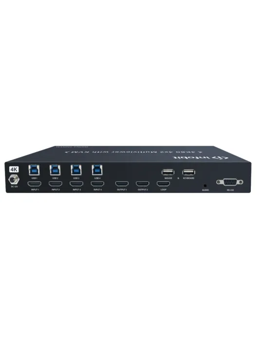 INFOBIT ISWITCH402KVM Multiviewer 4K60 4x2 avec KVM  iSwitch 402KVM