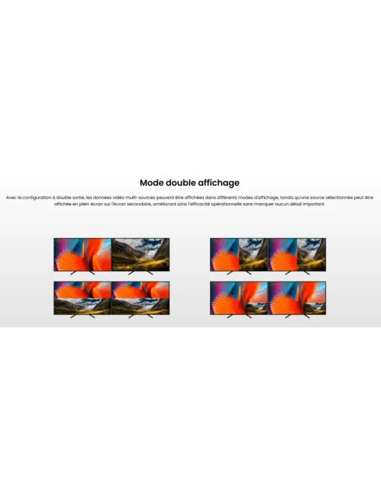 INFOBIT ISWITCH402KVM Multiviewer 4K60 4x2 avec KVM  iSwitch 402KVM