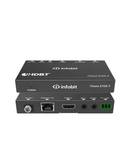 INFOBIT iTRANSE70S Kit d'extension HDMI 4K HDBaseT Infobit iTrans E70S