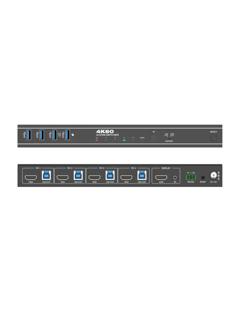 INFOBIT ISWITCH401HK Commutateur KVM 4K60 4×1  iSwitch 401HK