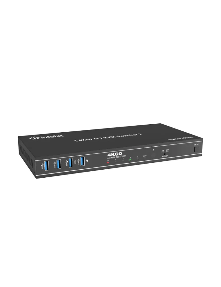 INFOBIT ISWITCH401HK Commutateur KVM 4K60 4×1  iSwitch 401HK