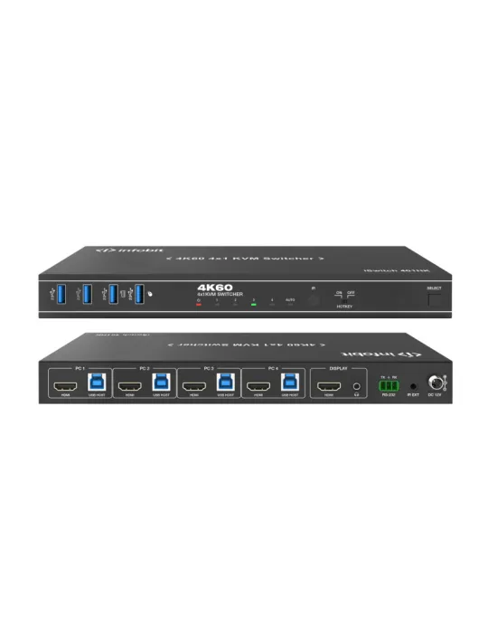 INFOBIT ISWITCH401HK Commutateur KVM 4K60 4×1  iSwitch 401HK