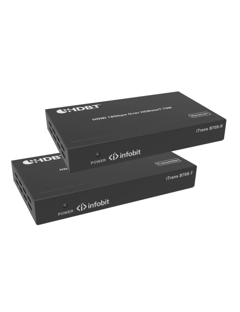 INFOBIT ITRANSB70S Kit Extender HDBaseT (Tx et Rx)  iTrans B70S HDMI 18 Gbps 70 m en 1080p 40 m en 4K/60 Hz