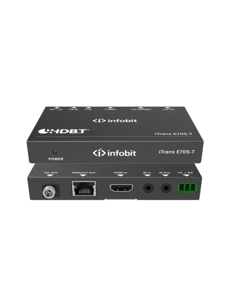 INFOBIT iTRANSE70ST Transmetteur HDMI 4K HDBaseT Infobit iTrans E70S-T