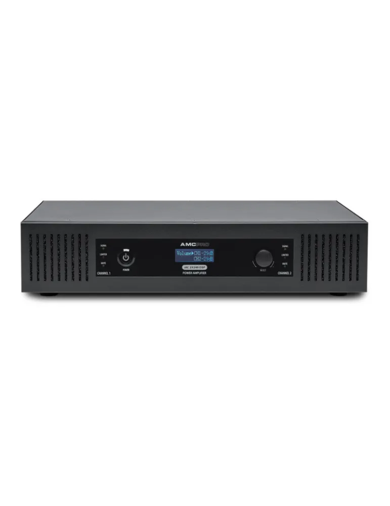 AMC iAC2X240DSPD Amplificateur d'installation 2x canaux2x240W  iAC 2x240 DSP avec interface d'entrées DANTE