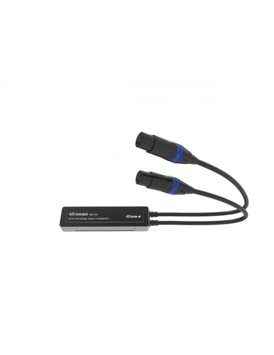 INFOBIT DXT22 Transmetteur analogique 2CH XLR vers Dante - Infobit iTrans DX-T-22