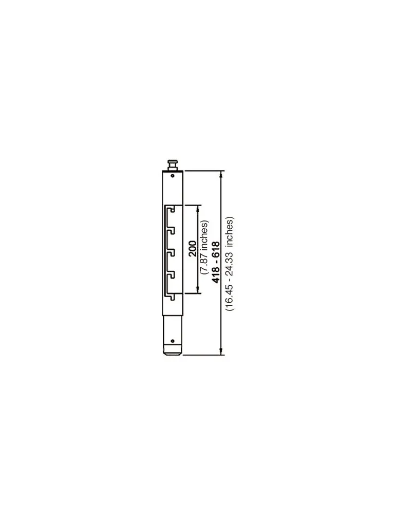  EUROMET 9263 Arakno - Black extension column M|MusicGoodDeal 