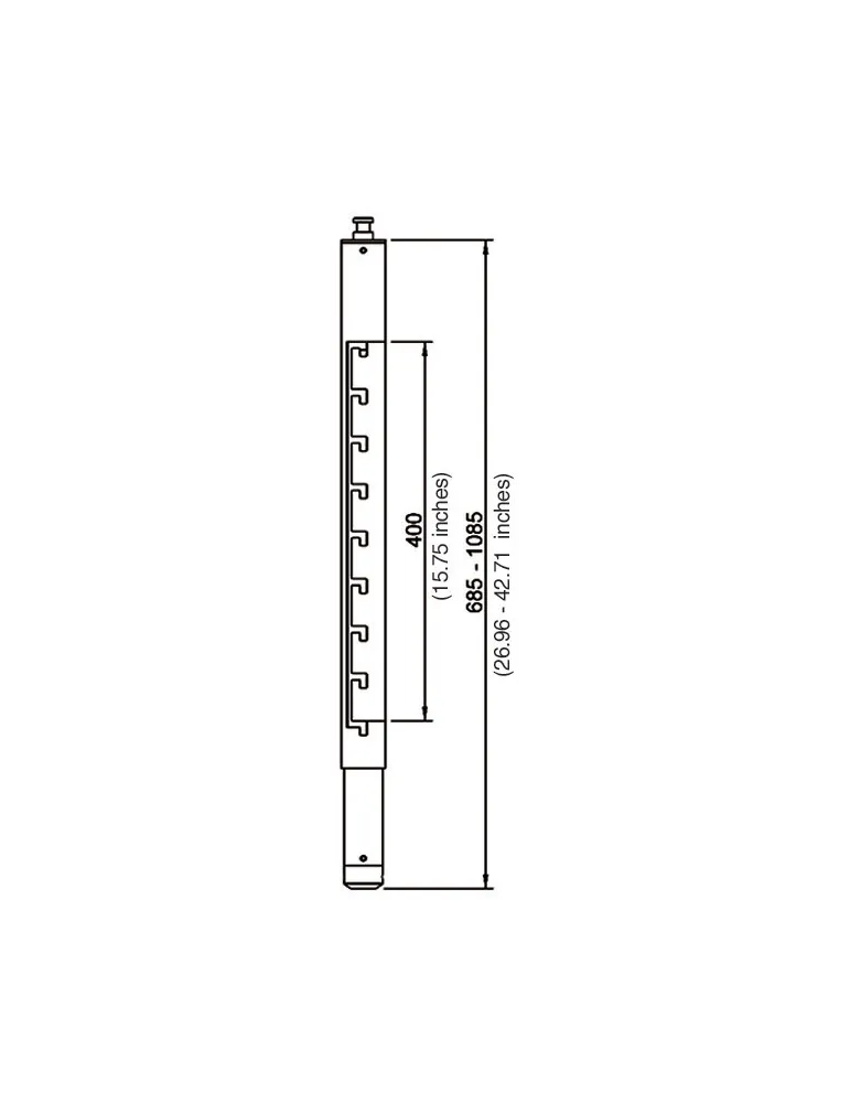  EUROMET 9265 Arakno - White extension column L|MusicGoodDeal 