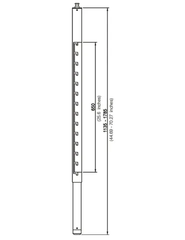  EUROMET 9269 Arakno - XL Black Extension Column|MusicGoodDeal  2
