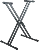  K&M 18993 Marco doble - H: 594 - 946 mm. "Rick 20"|MusicGoodDeal 