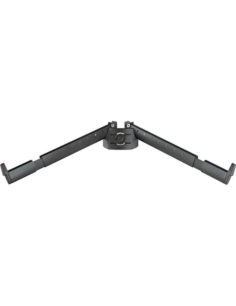  K&M 18866B Options - Slanted arms. Black|MusicGoodDeal 