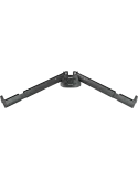  K&M 18866B Options - Slanted arms. Black|MusicGoodDeal 