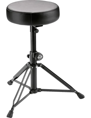  K&M 14015 Imitation leather seat - Round design|MusicGoodDeal 
