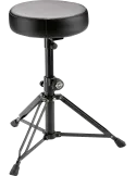  K&M 14015 Imitation leather seat - Round design|MusicGoodDeal 