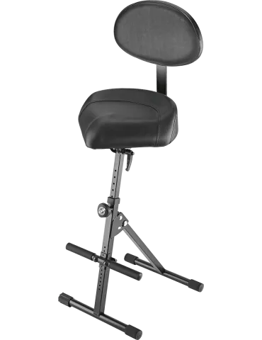  K&M 14050 Standard - Ergonomic with backrest. Leatherette|MusicGoodDeal 