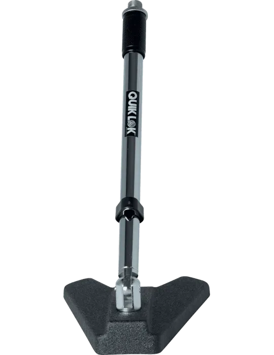  QUIKLOK A114CH Short foot with triangle base - chrome|MusicGoodDeal 