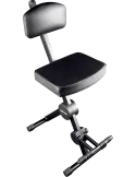  QUIKLOK DX749 Adjustable seat with backrest and footrest - black|MusicGoodDeal 