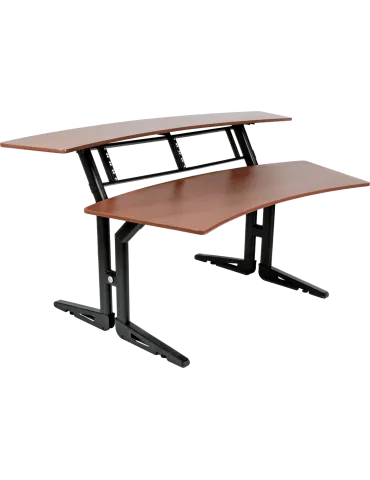  QUIKLOK Z630CY Two level studio furniture + 8U rack - cherry|MusicGoodDeal 