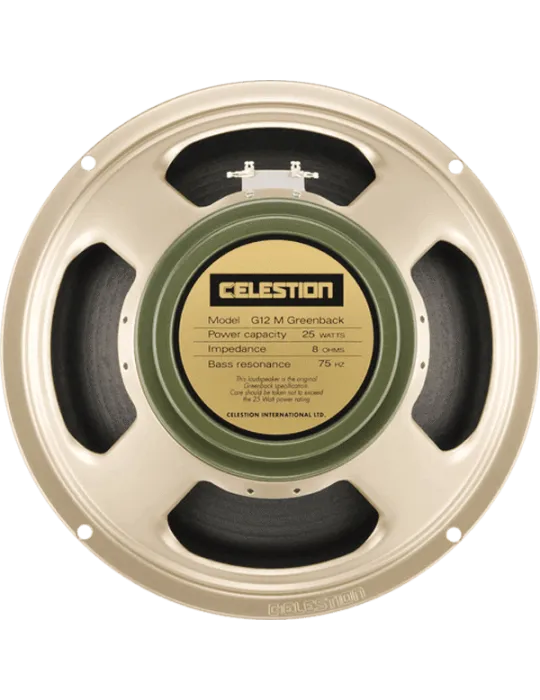  CELESTION G12M-GREENB-8 Classic - 31cm 25W 8 Ω|MusicGoodDeal 