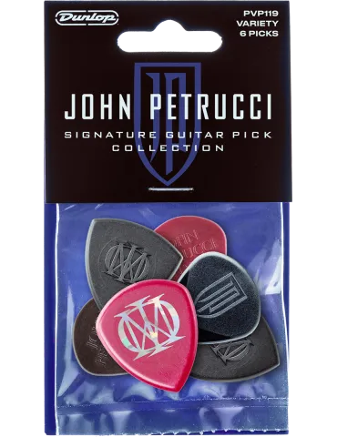 Dunlop PVP119 Variety Pack John Petrucci Signature, Player's Pack de 6