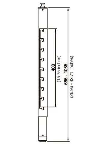  EUROMET 9265 Arakno - White extension column L|MusicGoodDeal  2