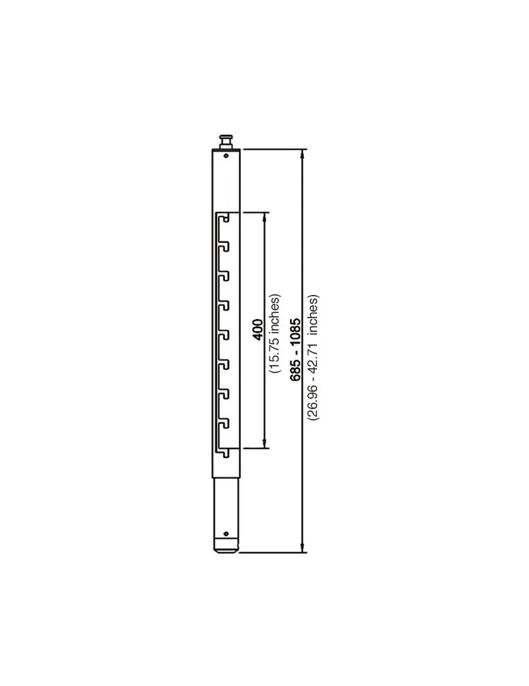  EUROMET 9266 Arakno - Black extension column L|MusicGoodDeal 
