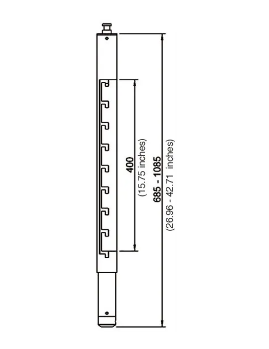  EUROMET 9266 Arakno - Black extension column L|MusicGoodDeal 