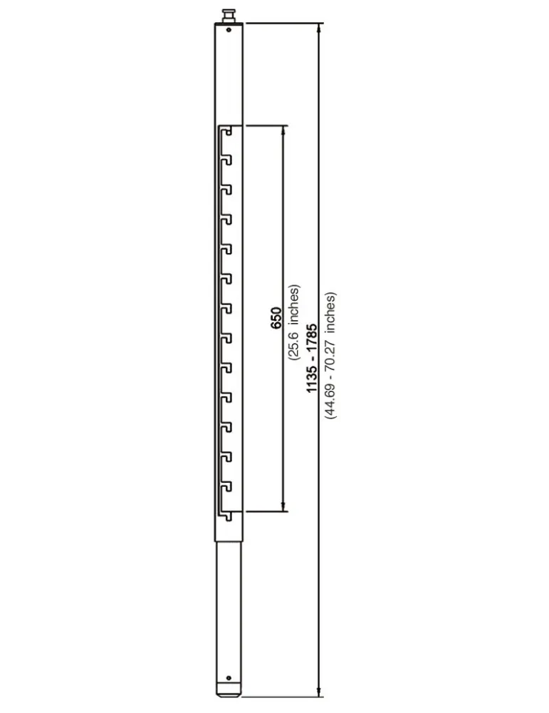  EUROMET 9268 Arakno - White extension column XL|MusicGoodDeal 