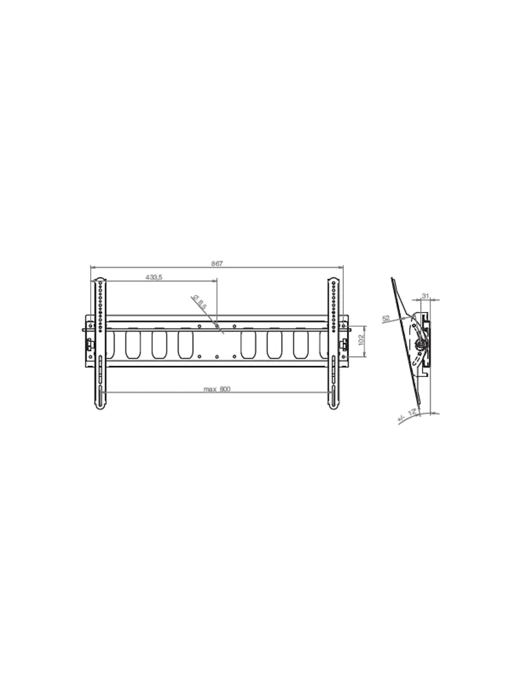  EUROMET 14300 Wall mount screen 400x400|MusicGoodDeal 
