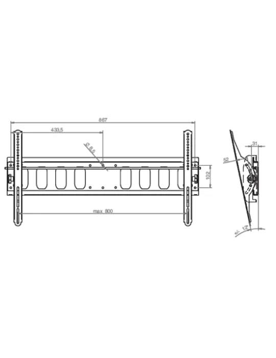  EUROMET 14300 Wall mount screen 400x400|MusicGoodDeal 