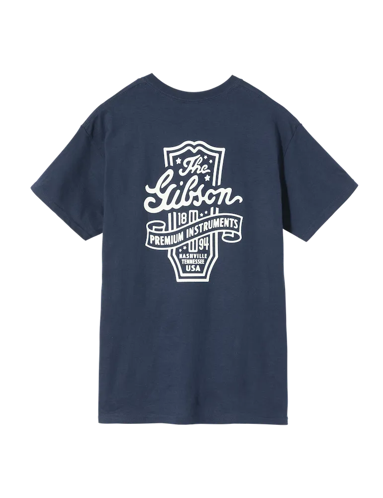 GIBSON ACCESSORIES GA-TEE-PREM-NVY-LG | MusicGoodDeal