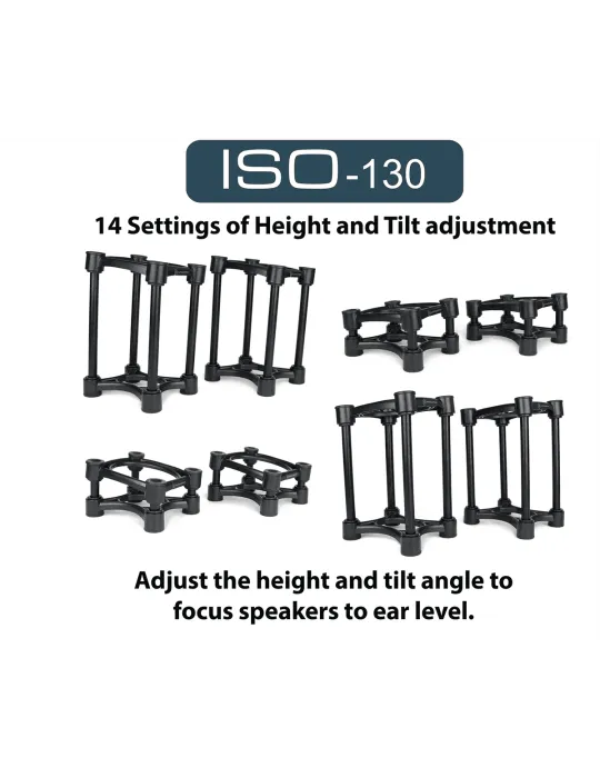  ISOACOUSTICS ISO130 2er-Set Lautsprecherständer im Kleinformat|MusicGoodDeal 