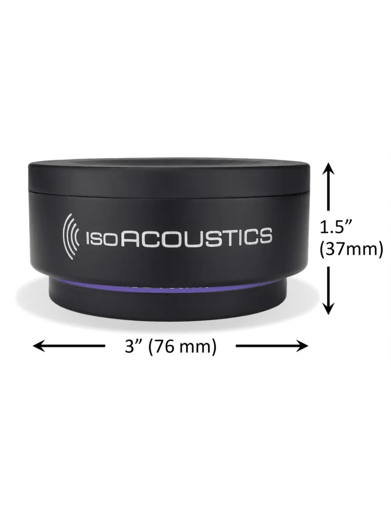  ISOACOUSTICS ISOPUCK76 2er-Set Lautsprecher-Isolationspads|MusicGoodDeal 