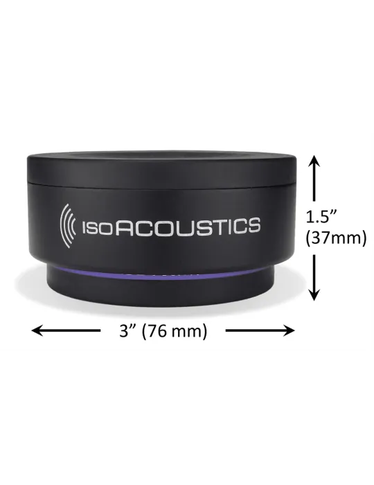  ISOACOUSTICS ISOPUCK76 2er-Set Lautsprecher-Isolationspads|MusicGoodDeal 