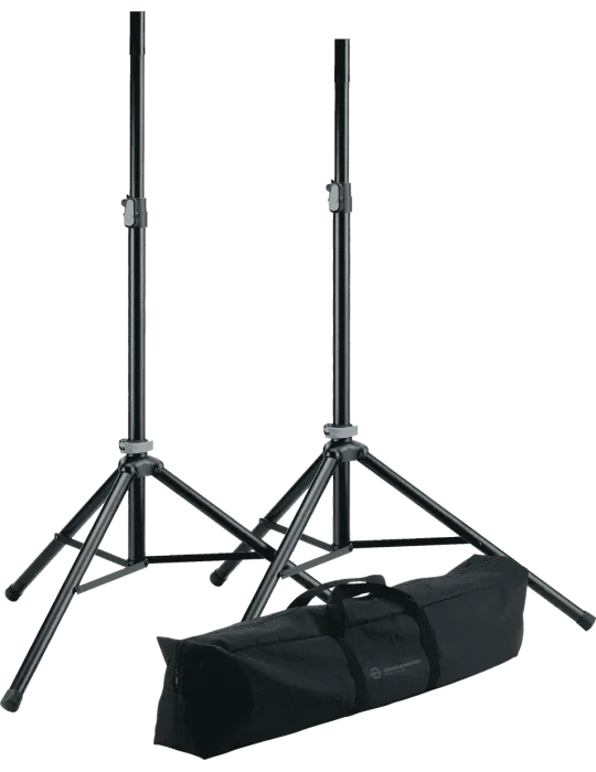  K&M 21449 Package - 2x Stände + Hülle. Push-System|MusicGoodDeal 