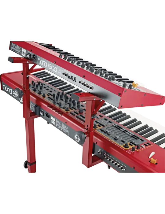  K&M 18811R Omega-Optionen - Arm für 2. Tastatur. Rubinrot|MusicGoodDeal 