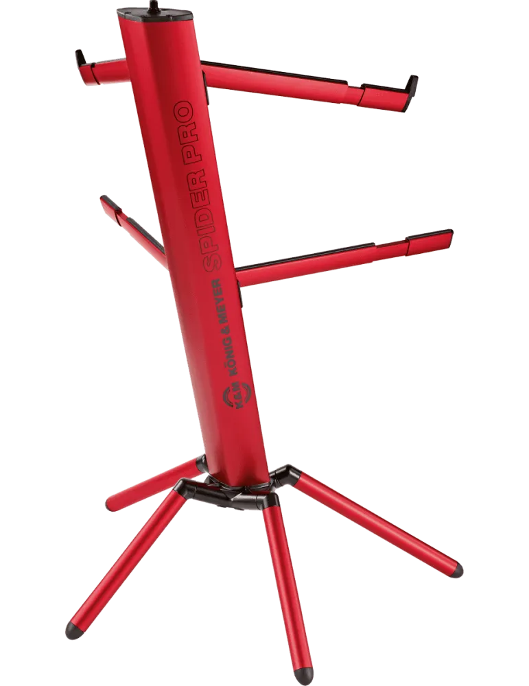  K&M 18860R Spider Pro - 2 Ebenen. Kann erweitert werden. Rot|MusicGoodDeal 