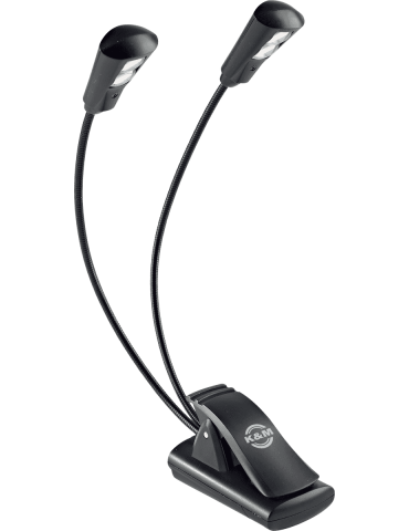  K&M 12244 Pultlampe 2 Arme 2 Leds|MusicGoodDeal 
