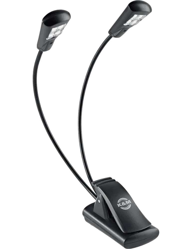  K&M 12246 Pultlampe 2 Arme 4 Leds|MusicGoodDeal 