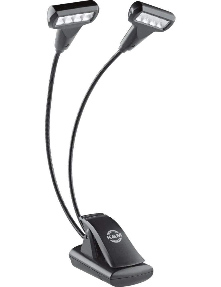  K&M 12273 Pultlampe 2 T-Arme 4 Leds|MusicGoodDeal 