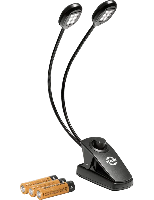  K&M 12271 Zwei Köpfe 6 LEDs einstellbare Intensität|MusicGoodDeal 