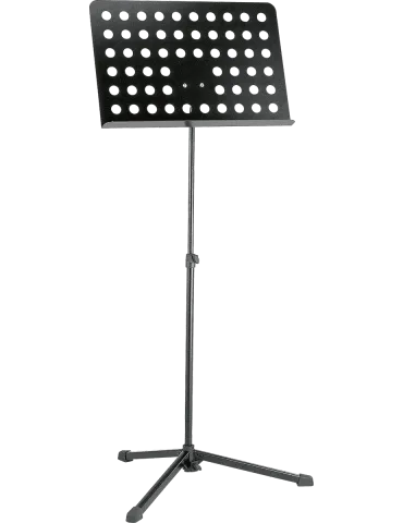  K&M 12179 Rednerpult Stahl perforierte Platte klappbares Stativ|MusicGoodDeal 